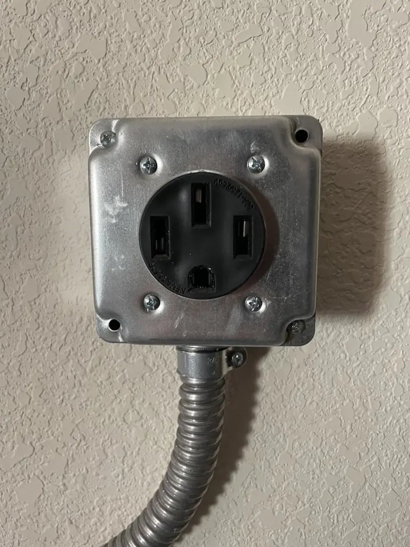 NEMA 14-50 outlet installed for Smart Home Electrical in Port Allen