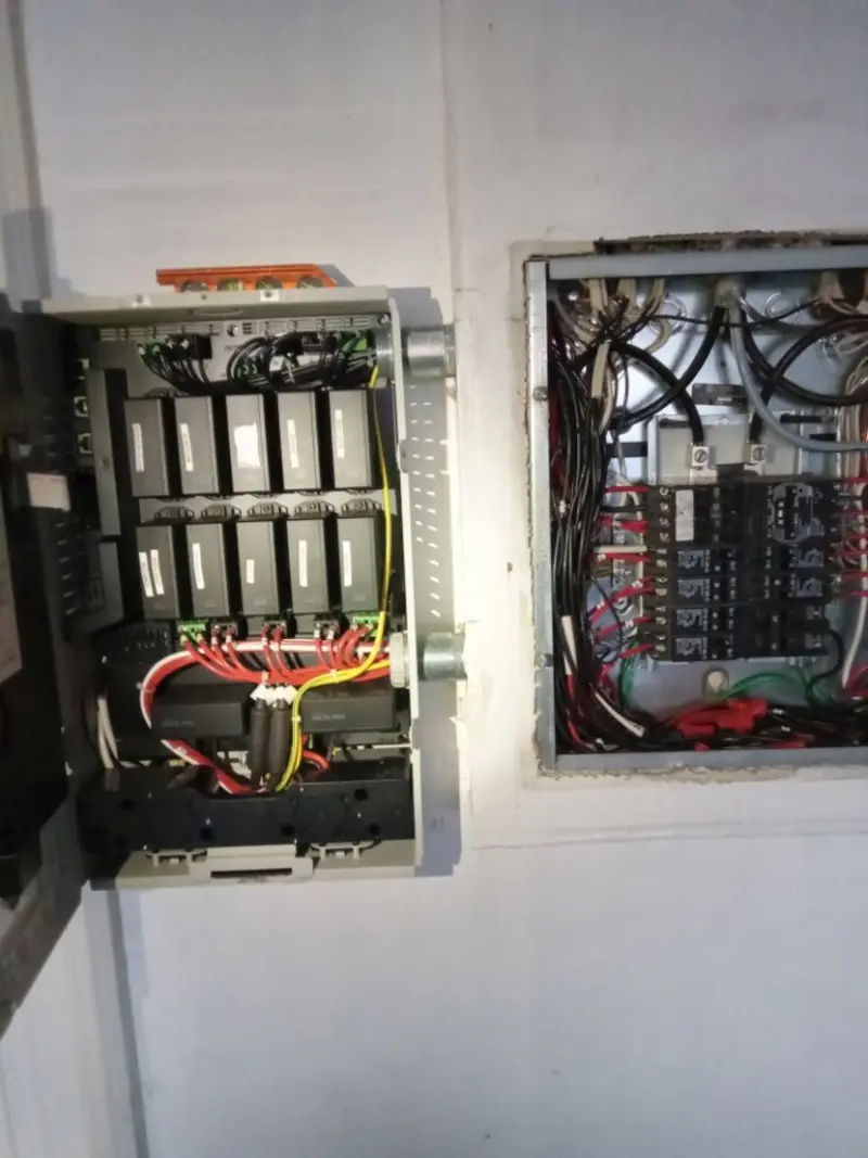 Electrical panel upgrade completed for Security Camera Wiring in Port Allen